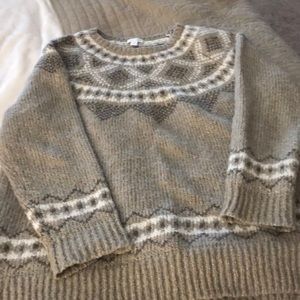 Large EUC J.Jill tan winter sweater